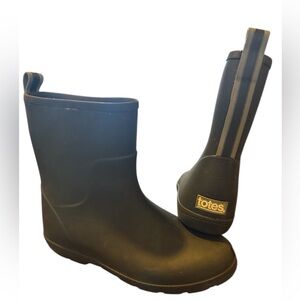 Totes Classic Black Waterproof Boots kids
